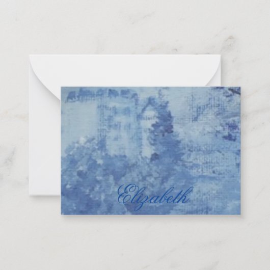 Blue Willow Chinoiserie Ginger Jars Jar Notitiekaartje (Voorkant)