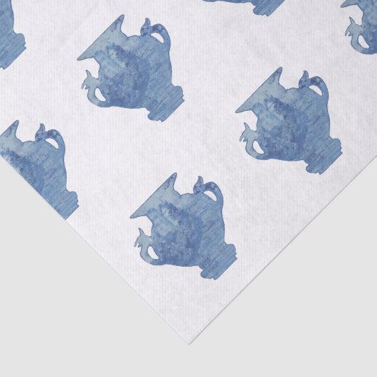 Blue Willow Chinoiserie Ginger Jars Tissuepapier (Detail)