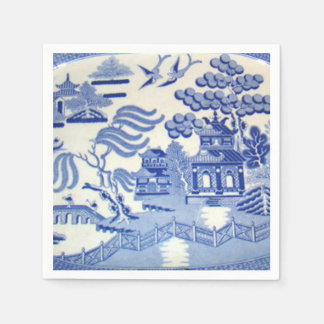 Blue Willow Cocktail servetten zullen je trots mak