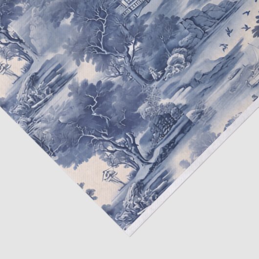 Blue Willow Decoupage  Tissuepapier (Detail)