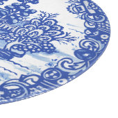 Blue Willow Deer Herd Antiek Pagoda Phoenix Cutti Snijplank (Hoek)