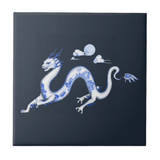 Blue Willow Dragon Tile Tegeltje