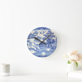 Blue Willow Kitchen Clock Ronde Klok (Huis)