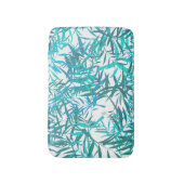 Blue Willow Leaves Bath Mat (Voorkant Verticaal)