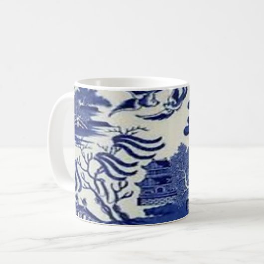 blue willow mug koffiemok (Voorkant links)