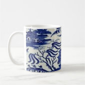 blue willow mug koffiemok (Links)