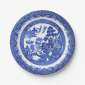 Blue Willow Pattern Paper Bord (Voorkant)