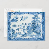 Blue Willow Poatcard Briefkaart (Voorkant / Achterkant)