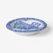 Blue Willow Rabbit Classic Asian  Crackle Papieren Kommen (Gebogen)