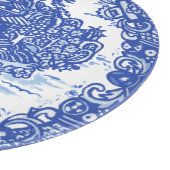 Blue Willow Rabbit White Whimsical Toile Cu Snijplank (Hoek)