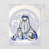 Blue Willow Shih Tzus Briefkaart (Voorkant)