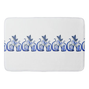 Blue Willow Siamese Katten Bath Mats Badmat