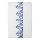 Blue Willow Siamese Katten Bath Mats Badmat (Voorkant Verticaal)