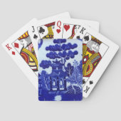Blue Willow-spelkaarten Pokerkaarten (Achterkant)