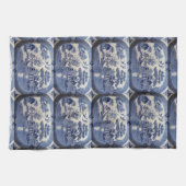 Blue Willow Tea Towel, laat oma in de keuken Theedoek (Horizontaal)