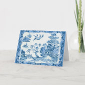 Blue Willow Wenskaart Kaart (Voorkant)