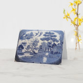 Blue Willow Wenskaarten brengen het verleden terug Kaart (Gele Bloem)