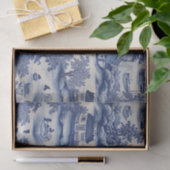 Blue Willow-witpapier Tissuepapier (Geschenk)