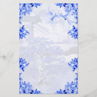 "Blue Willow World" 15 ~ Elegant Stationery Briefpapier