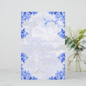 "Blue Willow World" 15 ~ Elegant Stationery Briefpapier (Staand voorkant)