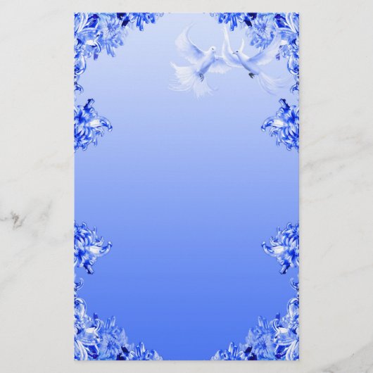 "Blue Willow World" 16 Briefpapier (Voorkant)