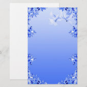 "Blue Willow World" 16 Briefpapier (Voorkant / Achterkant)