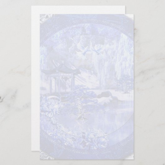 "Blue Willow World" 3 (Voorkant / Achterkant)