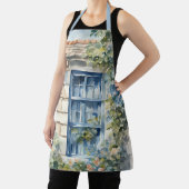 Blue Window Stone Wall Cottage Vines Schort (Insitu)