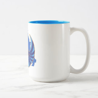 Blue Wing Alliance Coffee Mug  Tweekleurige Koffiemok