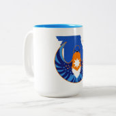 Blue Wing Alliance Coffee Mug  Tweekleurige Koffiemok (Voorkant links)