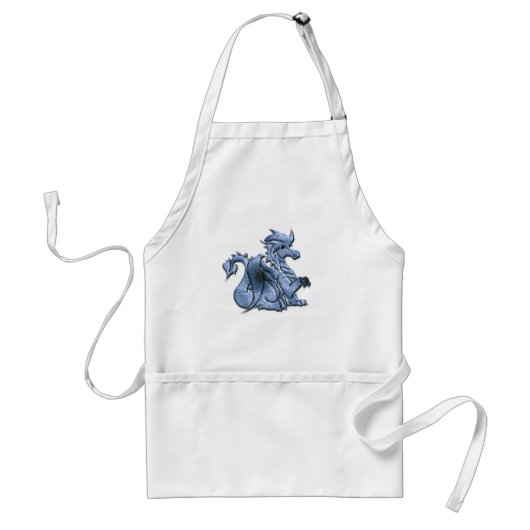 Blue Winged Dragon Apron Standaard Schort (Voorkant)
