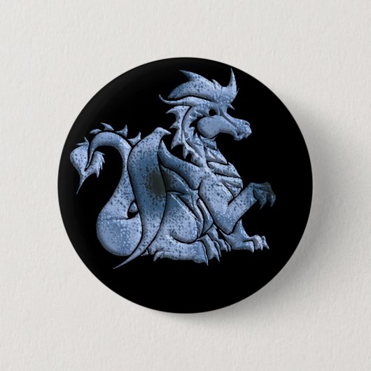 Blue Winged Dragon Button (Voorkant)