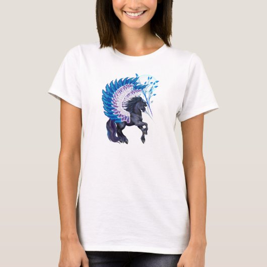 Blue Winged Pegasus T-shirt (Voorkant)