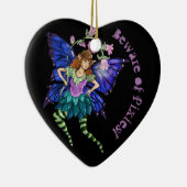 Blue Winged Pixie Ceramic Ornament (Rechts)