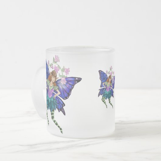 Blue Winged Pixie Matglas Koffiemok (Voorkant links)