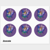 Blue Winged Pixie Ronde Sticker (Vel)