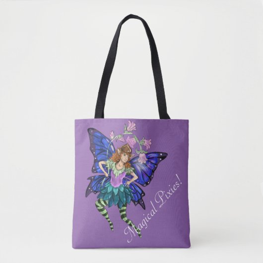 Blue Winged Pixie Tote Bag (Voorkant)