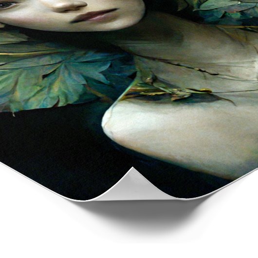 Blue Wings Fairy Fae Fantasy Art Poster (Hoek)