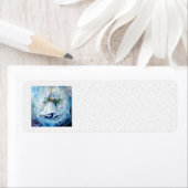 Blue Winter Adresetiketten Etiket (Insitu)