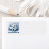 Blue Winter Adresetiketten Etiket (Insitu)