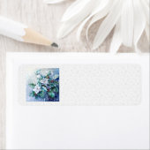 Blue Winter Adresetiketten Etiket (Insitu)