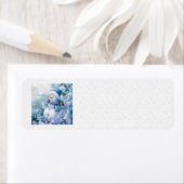 Blue Winter Adresetiketten Etiket (Insitu)