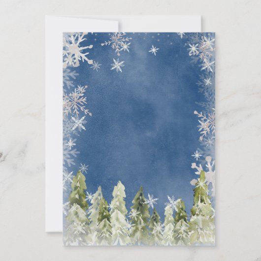 Blue Winter Arctics Nederland Verjaardag Kaart (Achterkant)