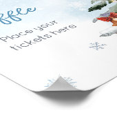 Blue Winter Baby Het is koud buiten Luierscheur Poster (Hoek)