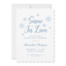 Blue Winter Bachelorette Party