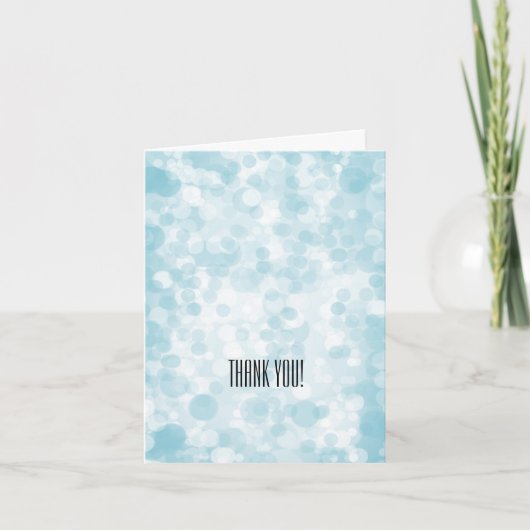 Blue Winter Bokeh bedankt (Voorkant)