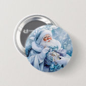Blue Winter Button (Voorkant /achterkant)