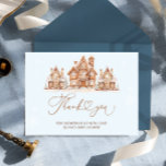 Blue Winter Christmas Baby shower Bedankt Card Kaart<br><div class="desc">Dit item met een peperkoek huis thema en een creëer een charmante en gezellige winter wonderland scene. Het item beschikt over een heerlijk,  grillig dorp van peperkoek huizen afgestoft met "sneeuw" icing,  omgeven door delicate sneeuwvlokken. Het kleurenpalet is zacht en uitnodigend,  met neutrale wintertinten. Overeenkomende objecten beschikbaar.</div>