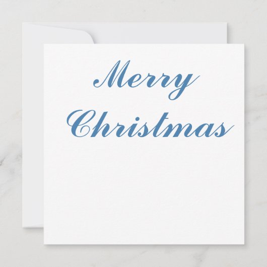 Blue Winter Christmas Wenskaart (Achterkant)