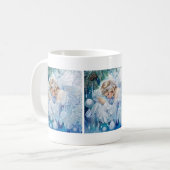 Blue Winter Coffee Mok (Voorkant links)